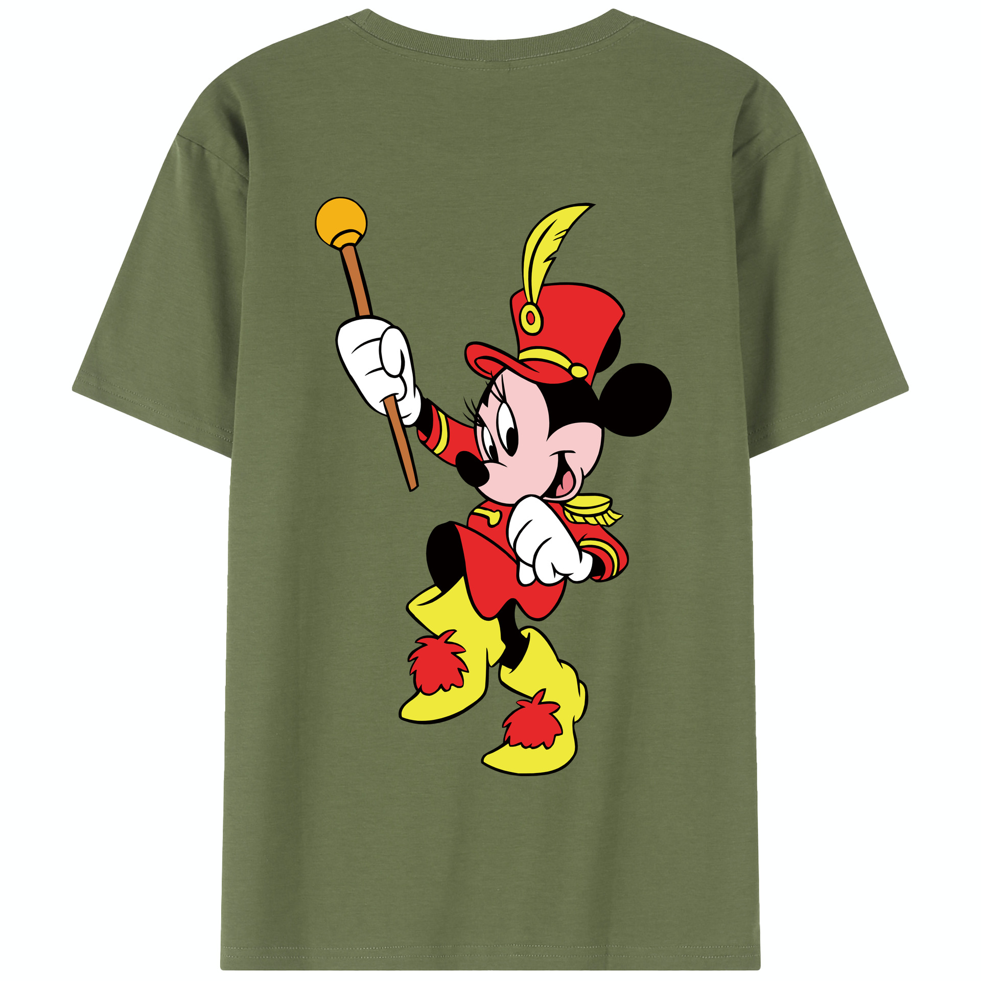 （画像用） ミッキーマウス Mickey Mouse 綿100％半袖Tシャツ（背面プリント）